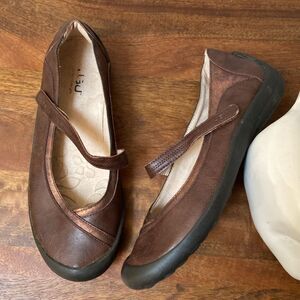JBU Dark Brown Mary Jane Flats